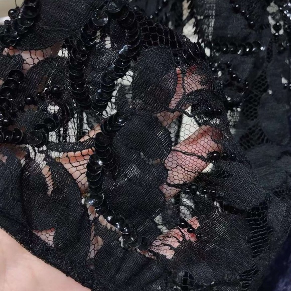 US 8 Stella McCartney embellished lace velvet gown NWT - Picture 6 of 10